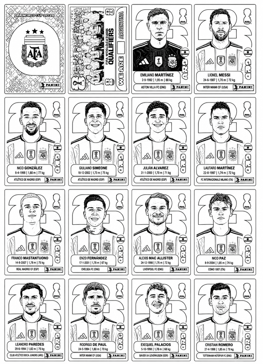 Argentina coloring page 1