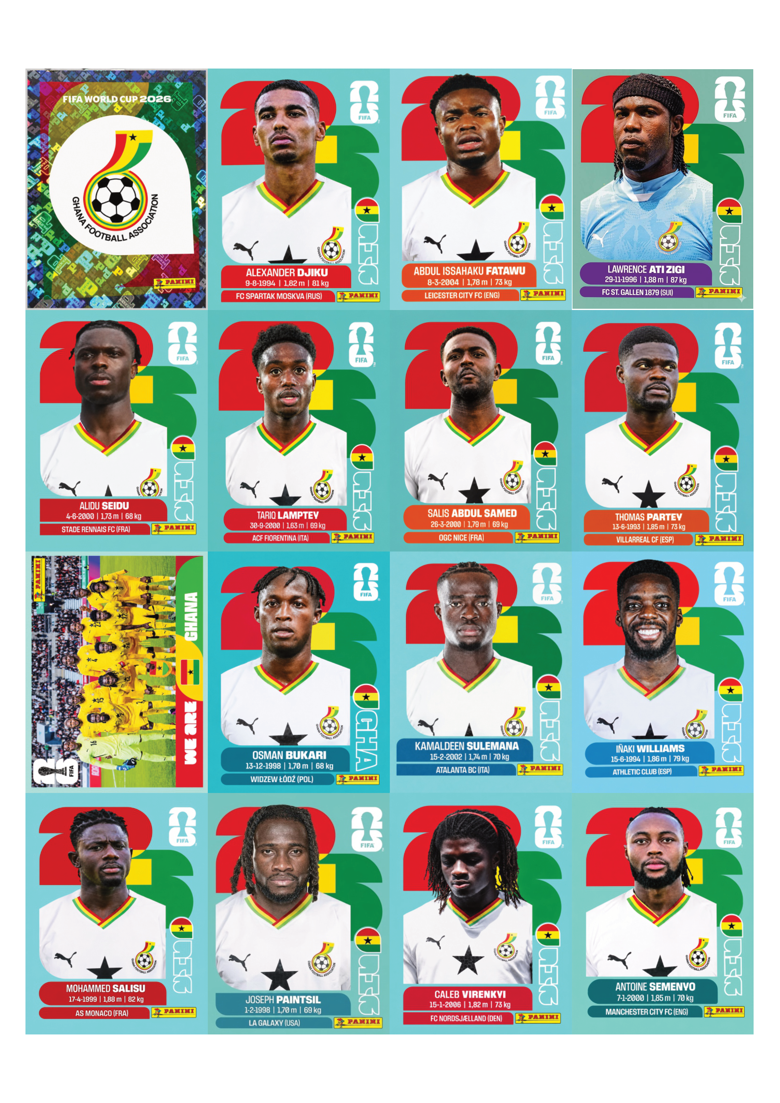 Ghana sticker page