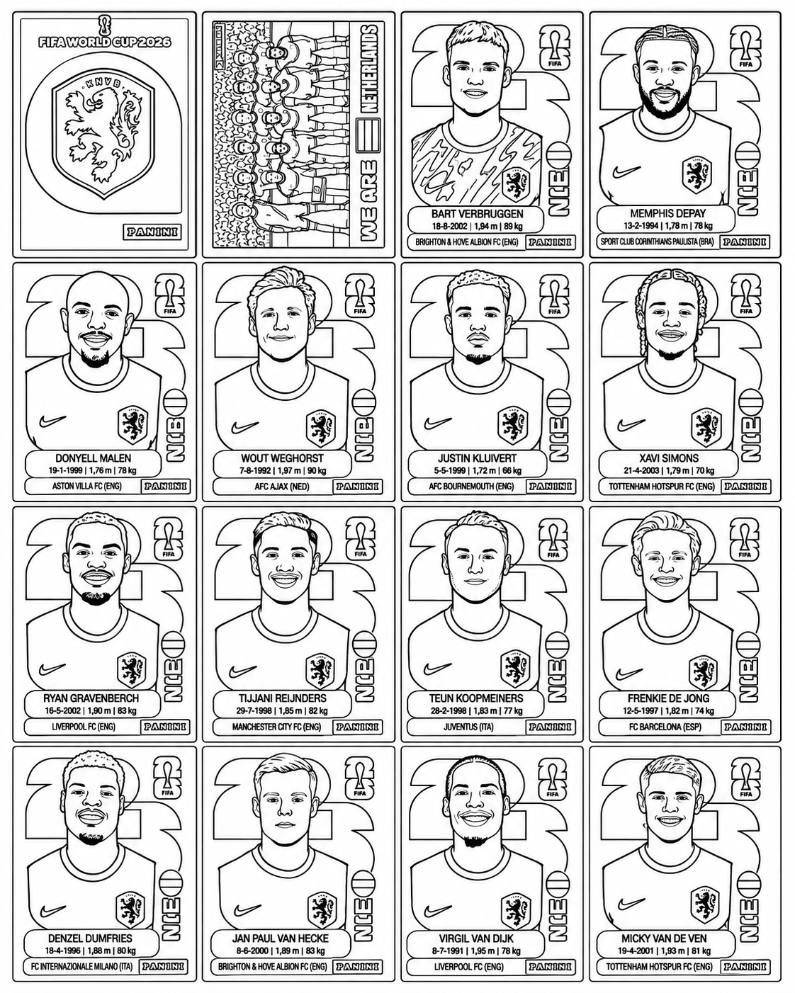 Netherlands coloring page 1