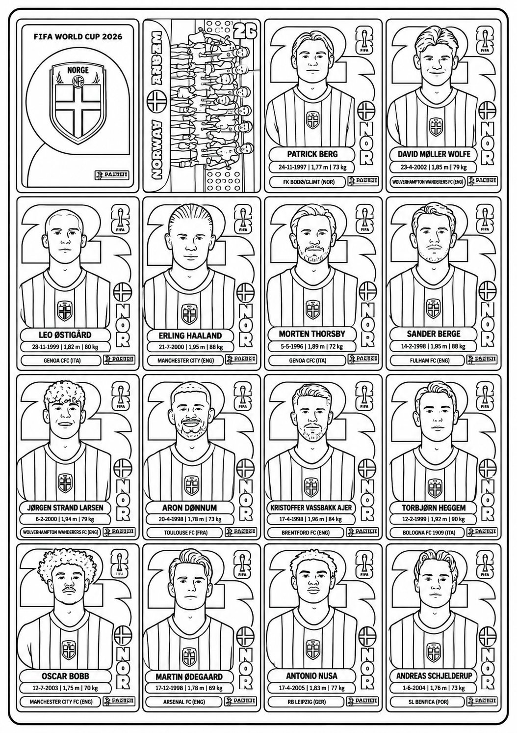 Norway coloring page 1