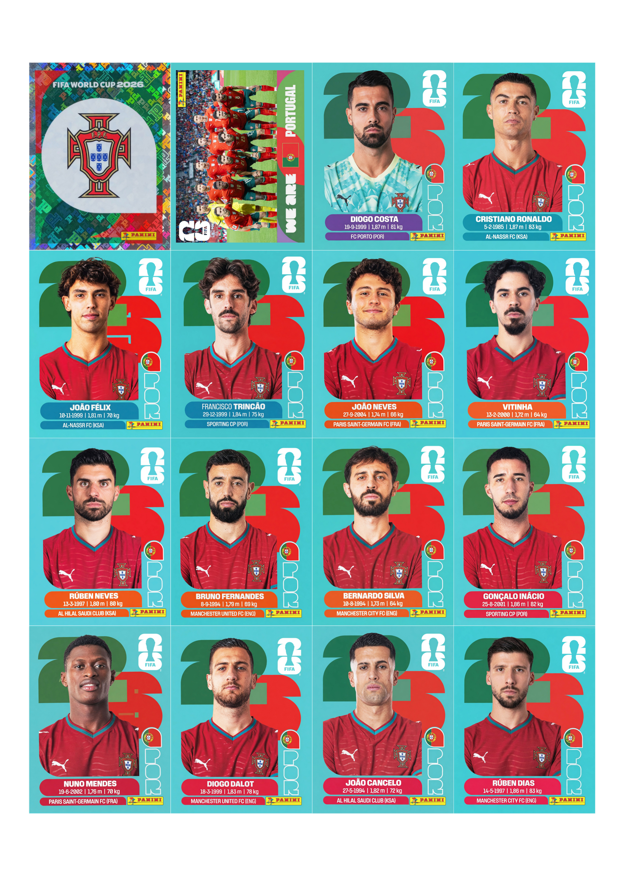 Portugal sticker page