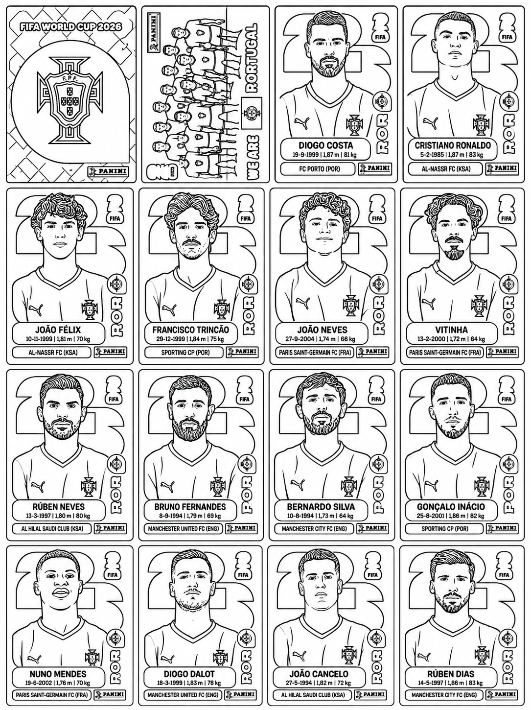 Portugal coloring page 1