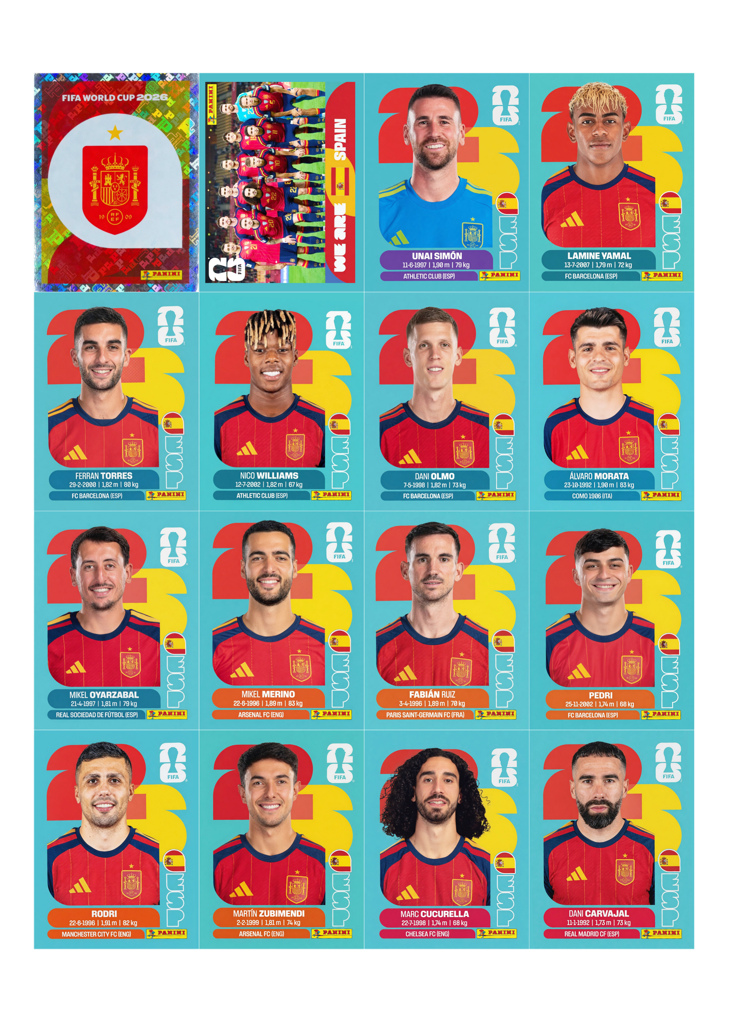 Spain sticker page