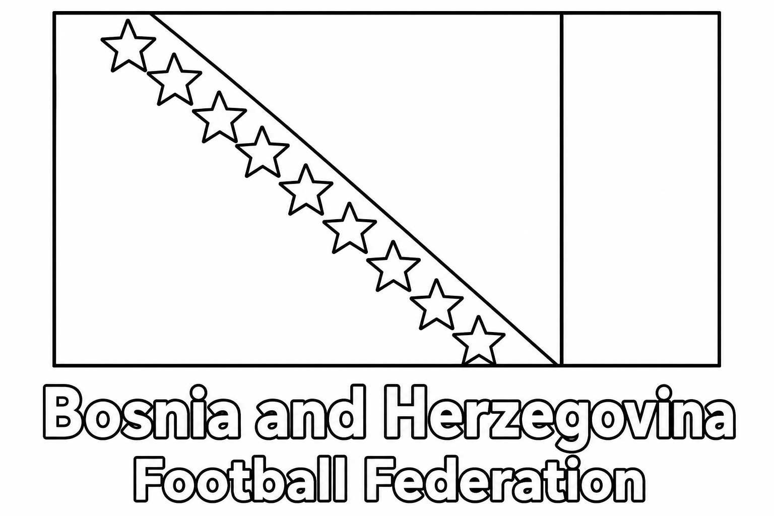 Bosnia-Herzegovina crest coloring page