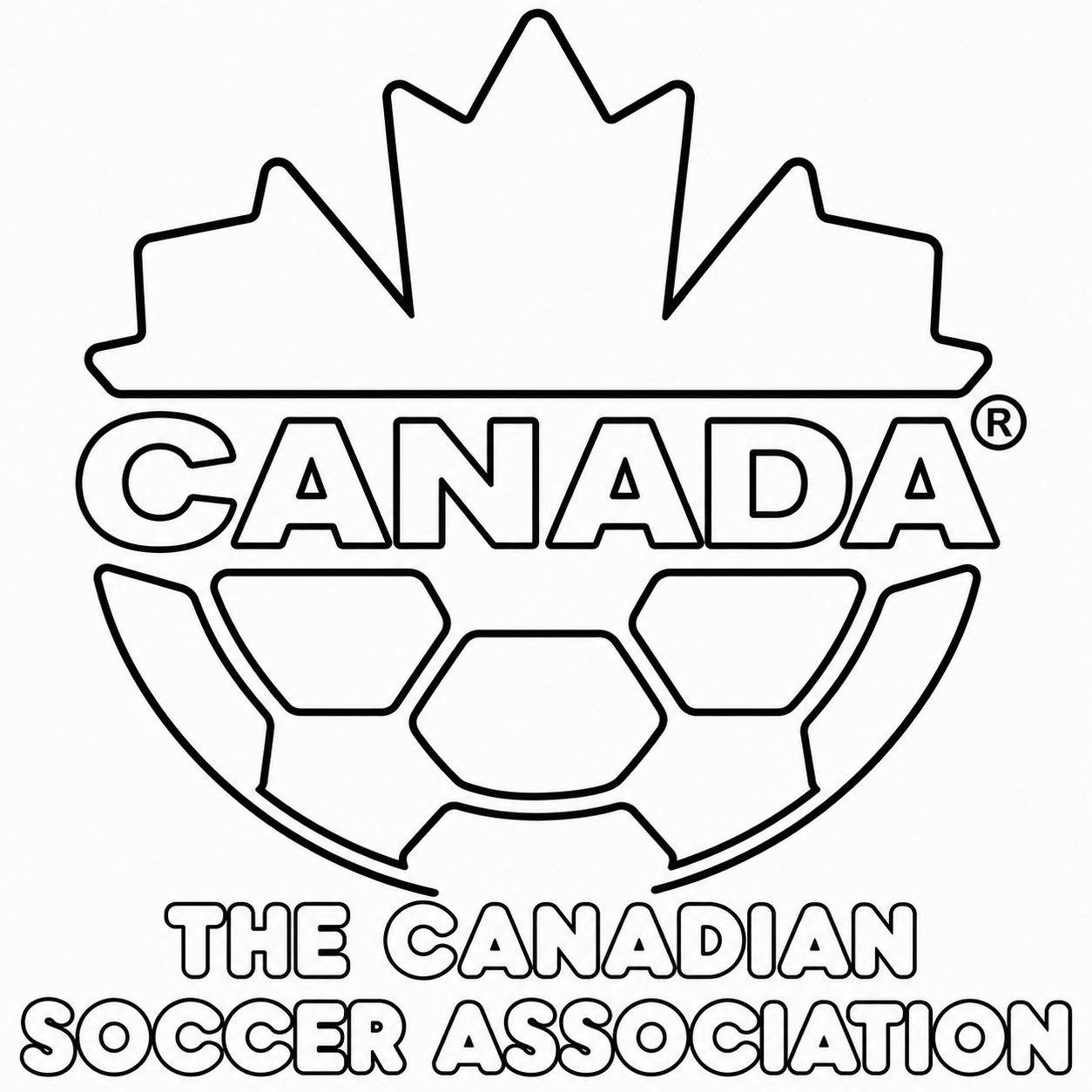 Canada crest coloring page
