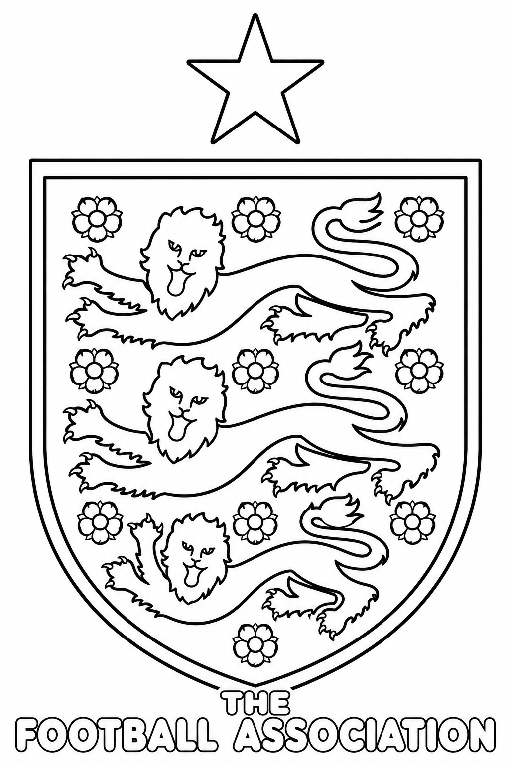 England crest coloring page