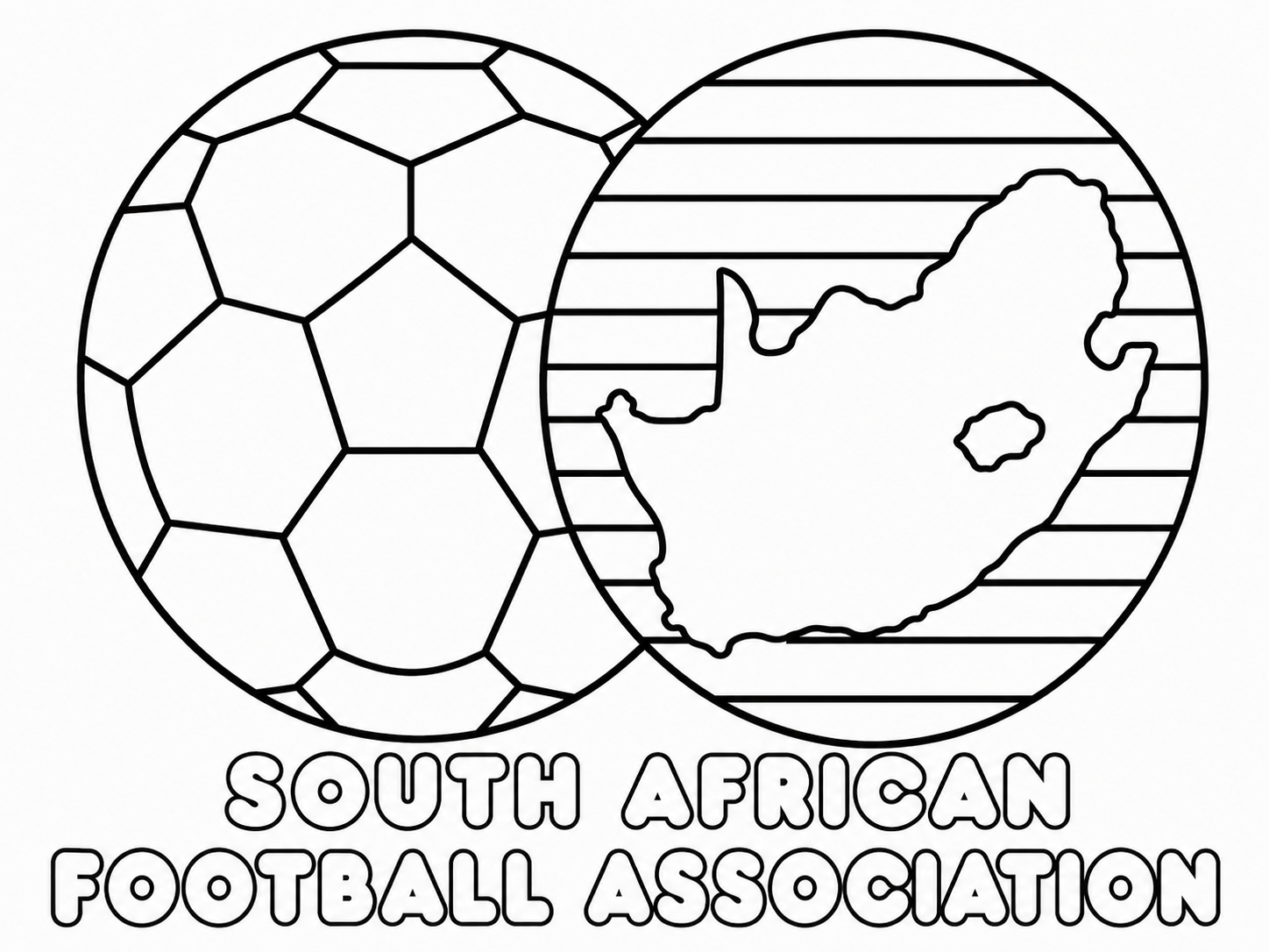 South Africa crest coloring page