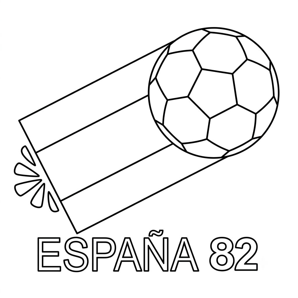 FIFA World Cup 1982 Official Emblem coloring page