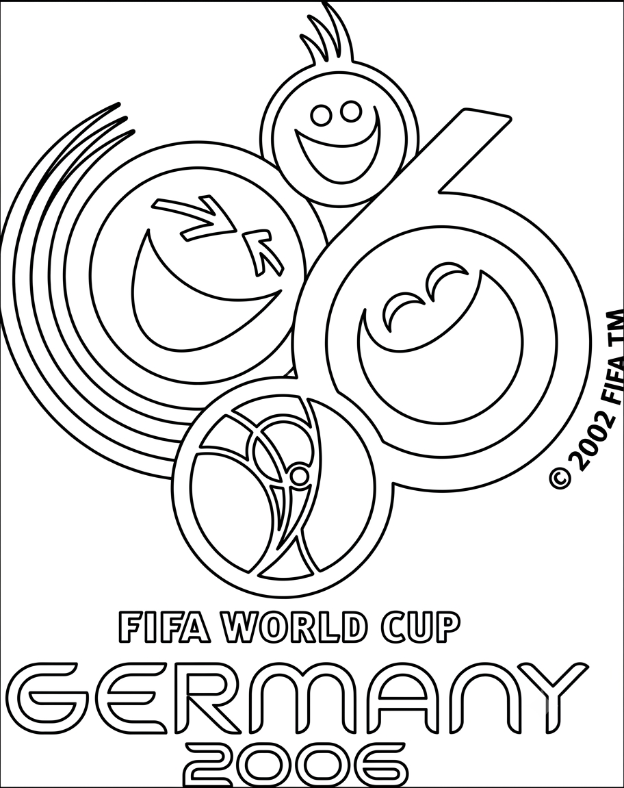 FIFA World Cup 2006 Official Emblem coloring page