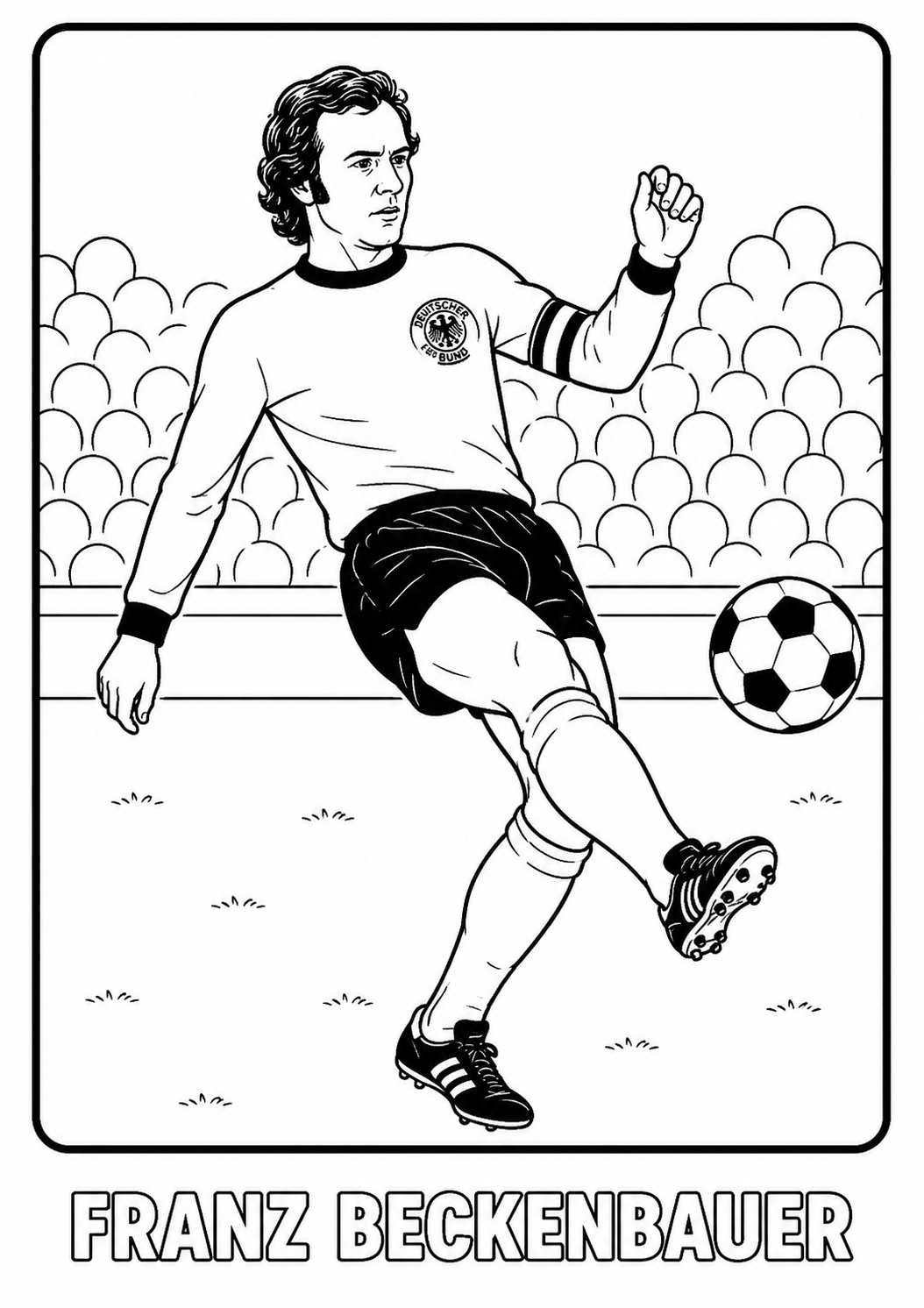 Franz Beckenbauer coloring page